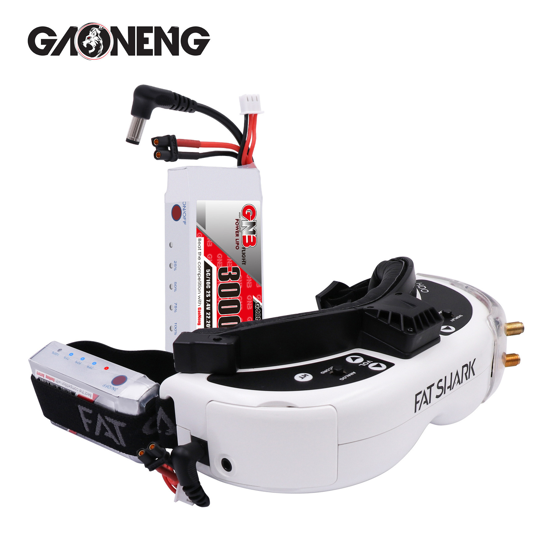 GNB 2S 7.4V 3000mAh 5C/10C Lip - đánh giá và giá Skyzone Sky04X Pro Oled Fpv Goggles